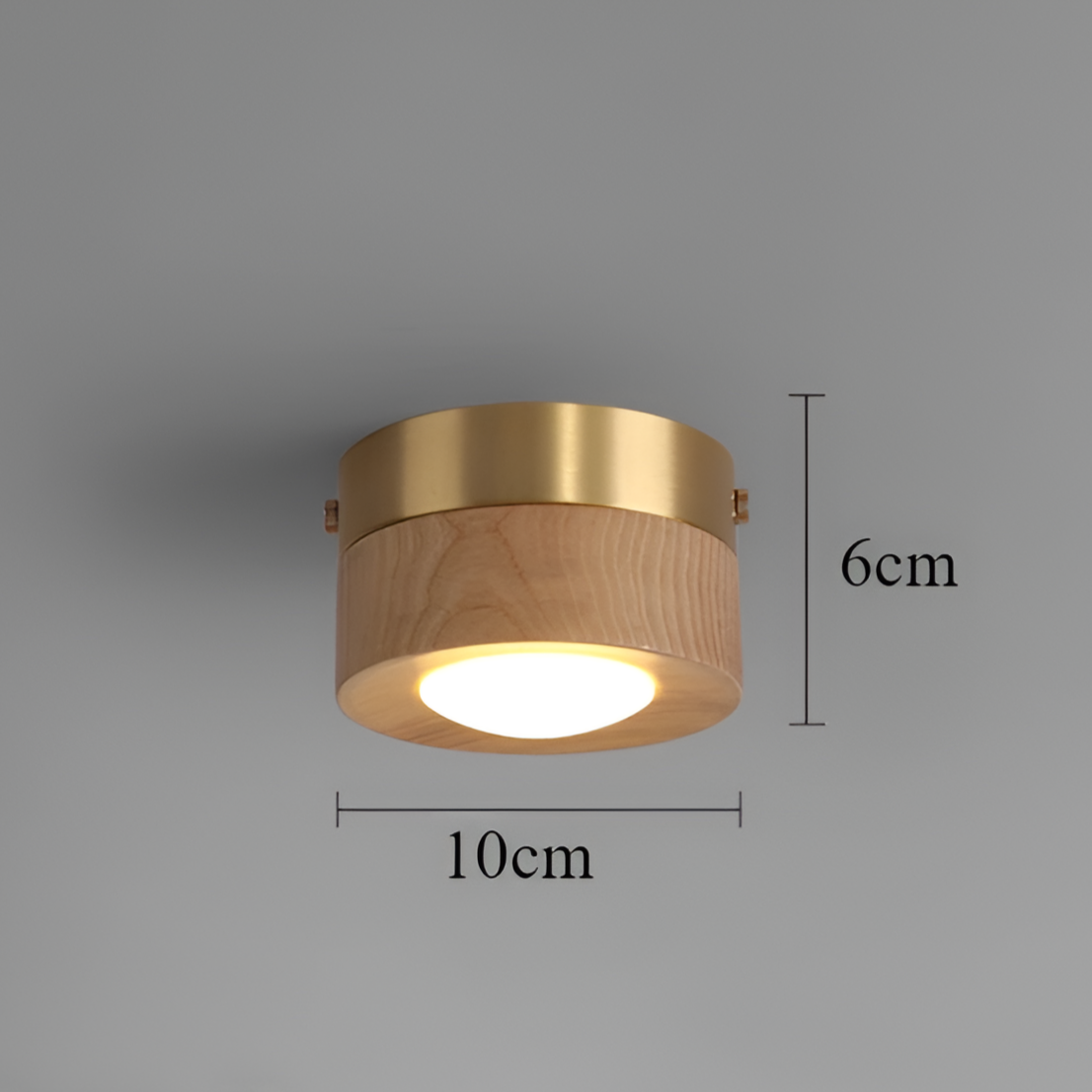 LED Plafondlamp Houten Flush Mount Circular voor Thuis Kantoor