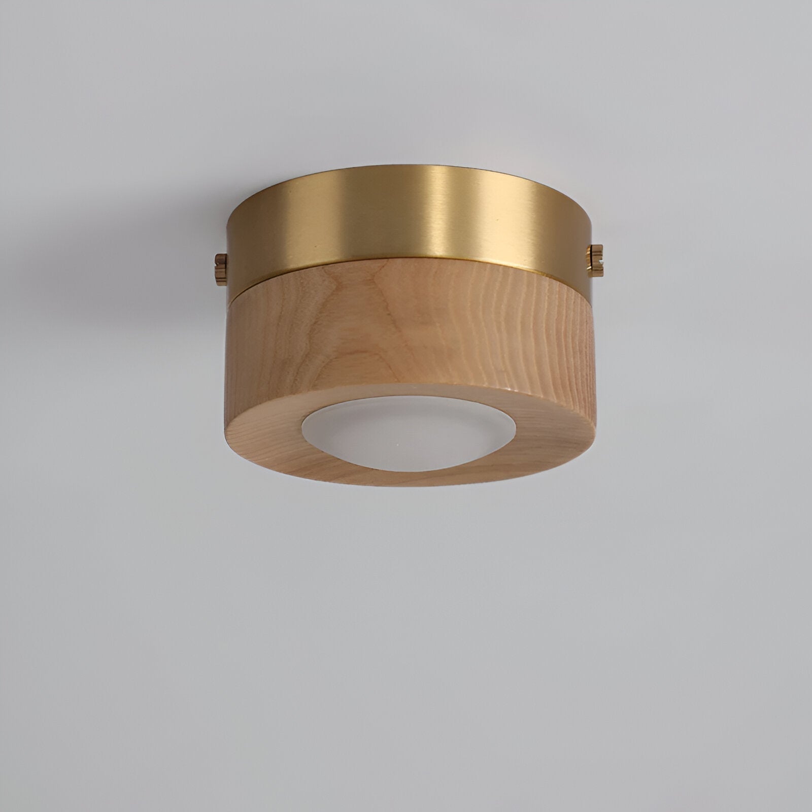 LED Plafondlamp Houten Flush Mount Circular voor Thuis Kantoor