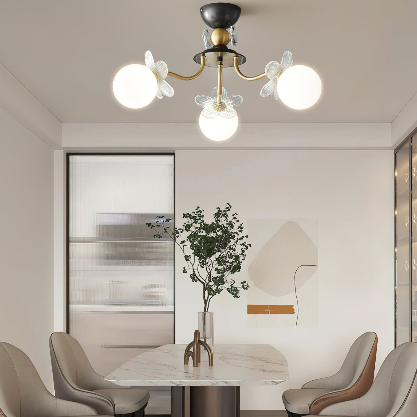 Kroonluchter Bloemen voor Woonkamer en Kantoorverlichting