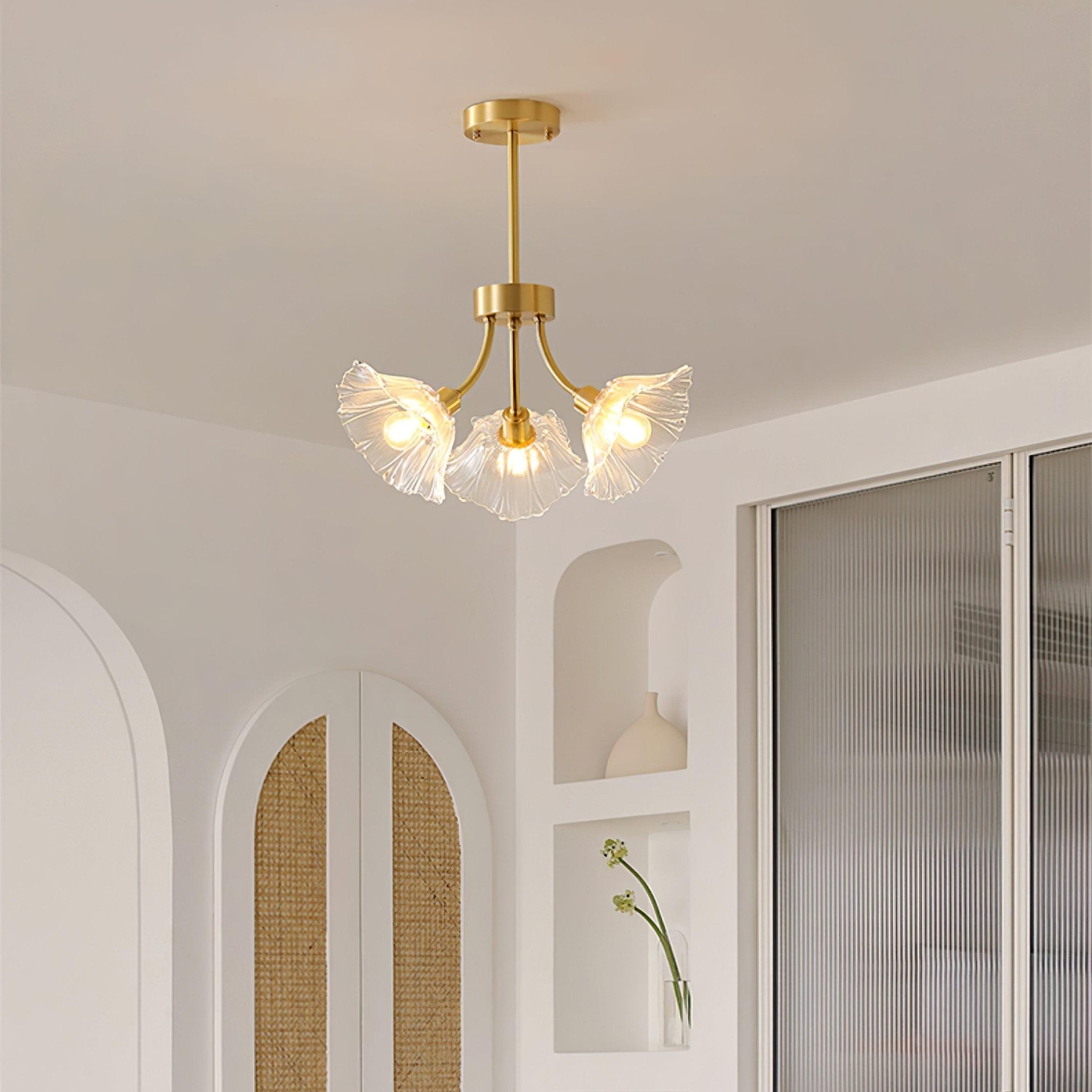 Glas Kroonluchter Hanglamp voor Thuis en Kantoor Verlichting