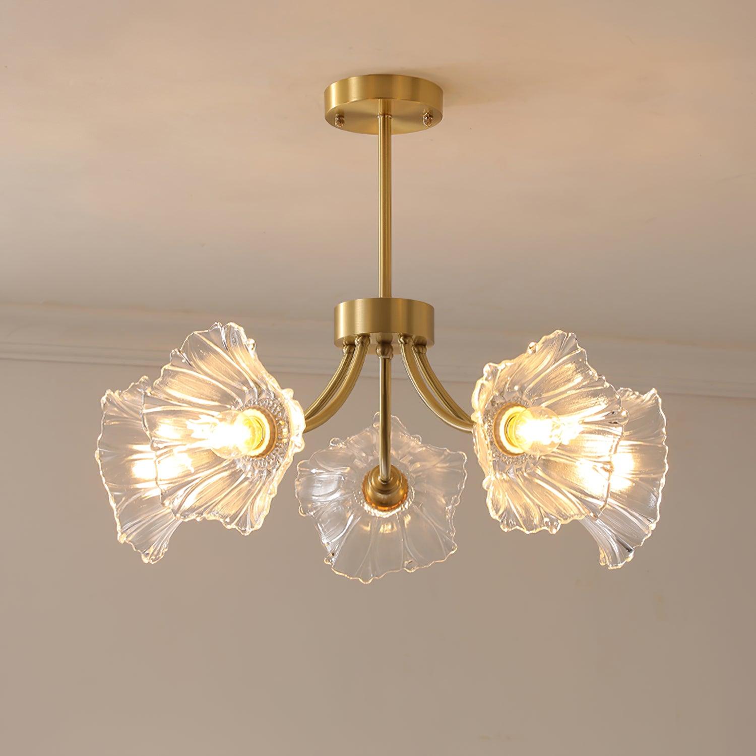 Glas Kroonluchter Hanglamp voor Thuis en Kantoor Verlichting