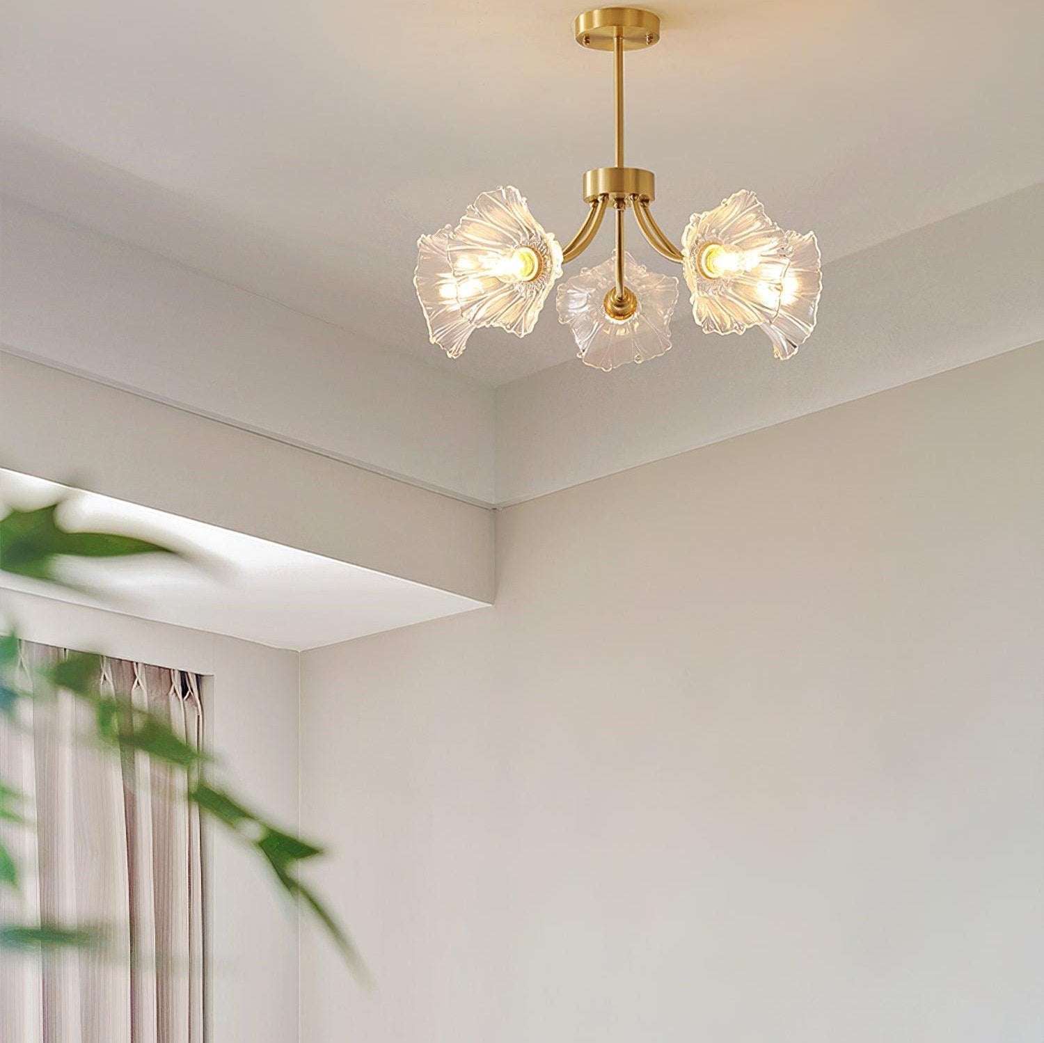 Glas Kroonluchter Hanglamp voor Thuis en Kantoor Verlichting