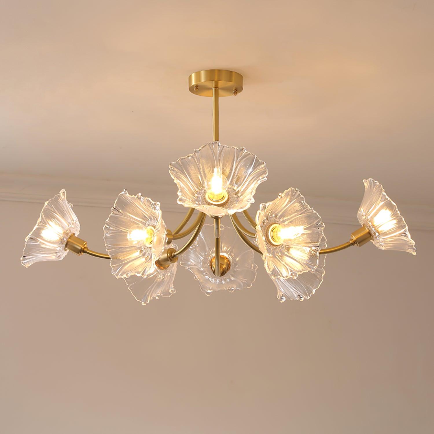 Glas Kroonluchter Hanglamp voor Thuis en Kantoor Verlichting