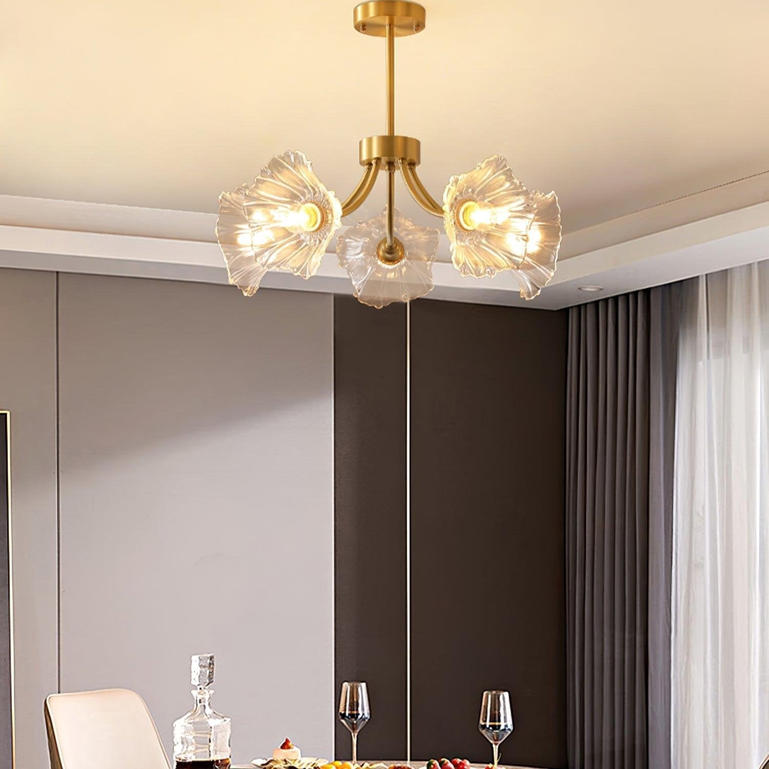 Glas Kroonluchter Hanglamp voor Thuis en Kantoor Verlichting