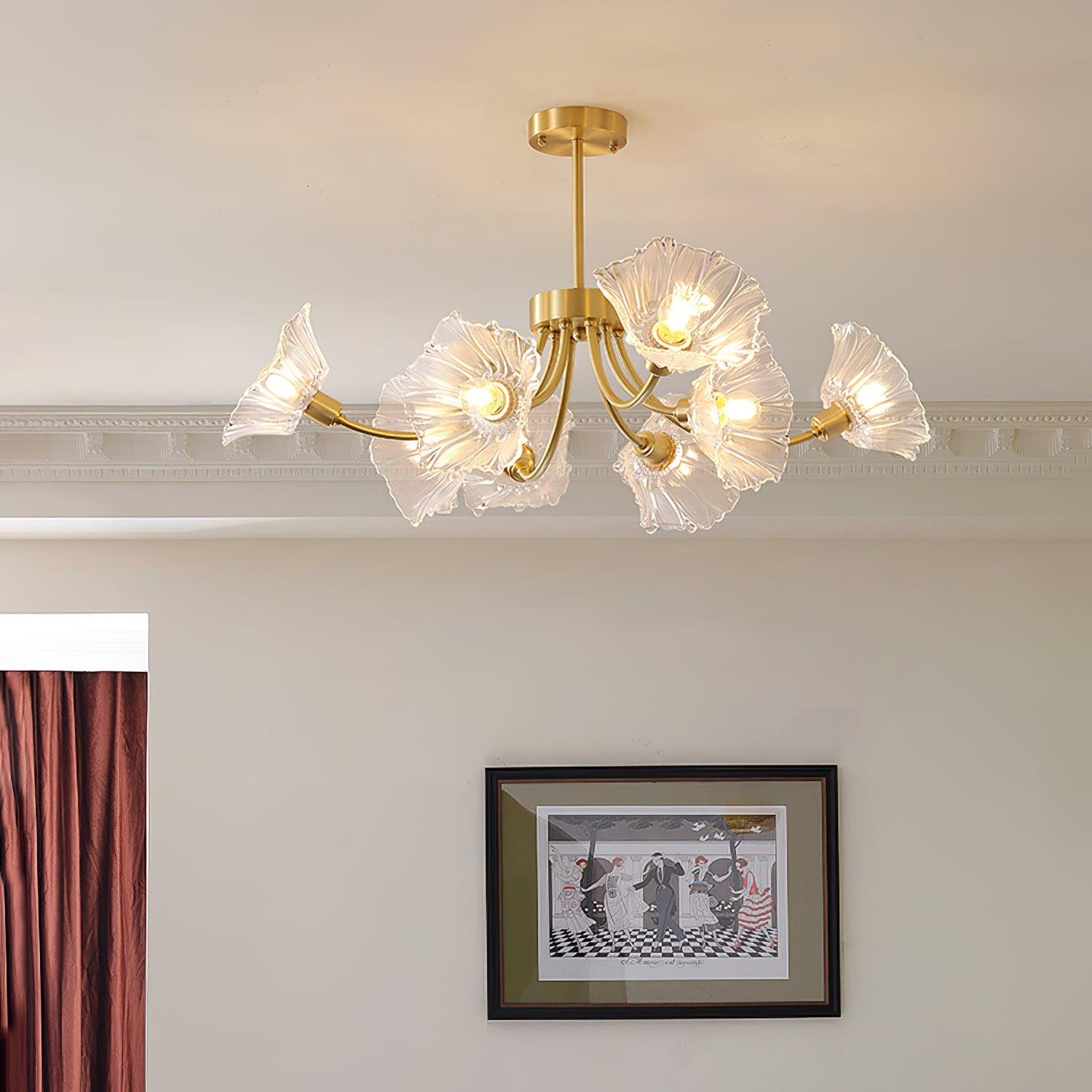 Glas Kroonluchter Hanglamp voor Thuis en Kantoor Verlichting