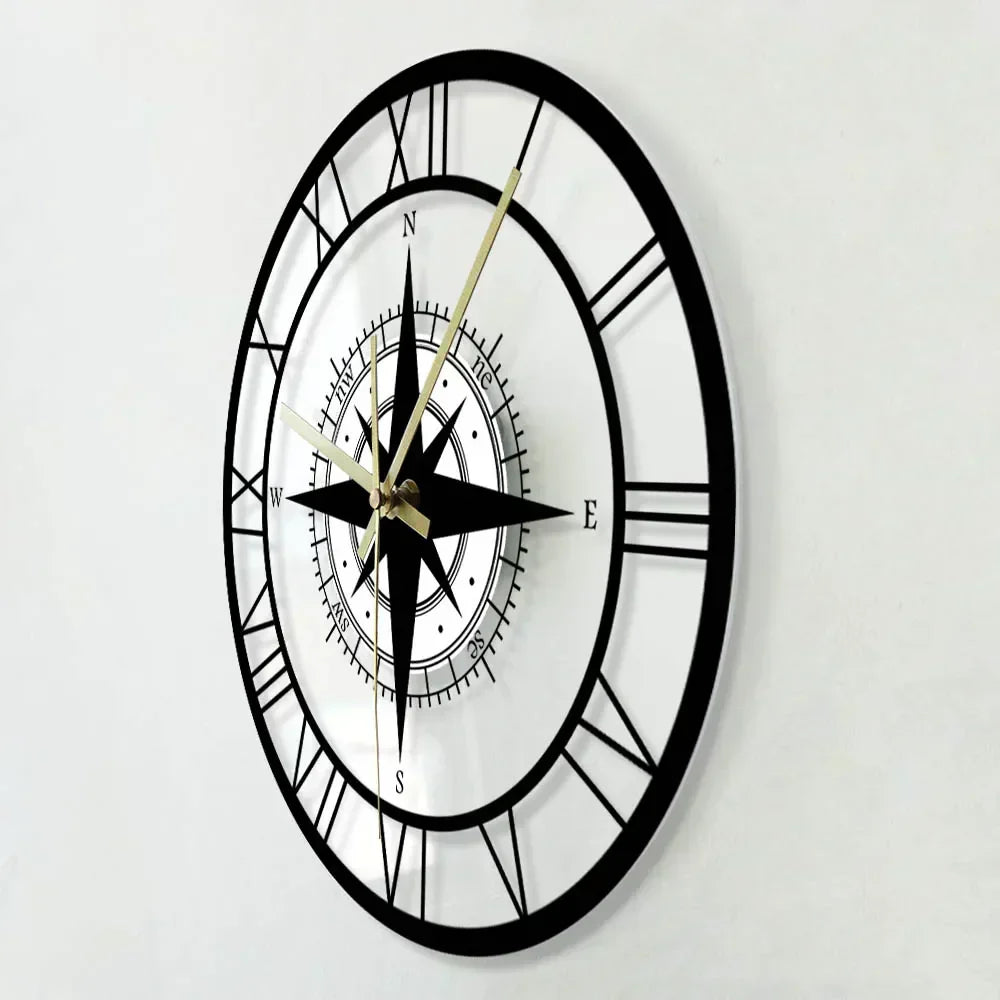 Wandklok Nautisch Stil Ontwerp Thuis Kantoor Decoratie Uniek
