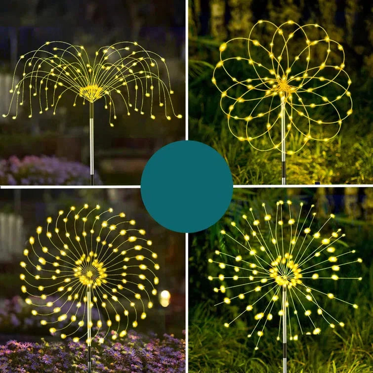 Zonne-energie Tuinlamp Vuurwerkstijl Buitendecoratie