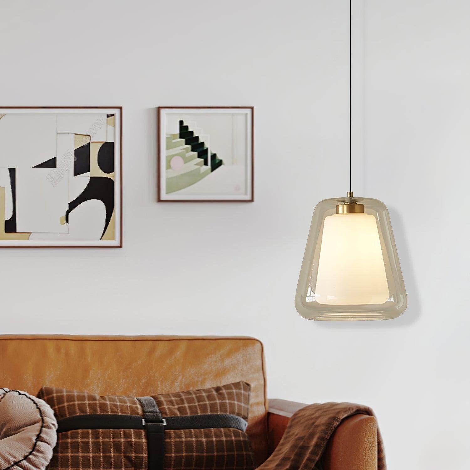 Hanglamp Glazen Voor Thuis en Kantoor - LED Verlichting
