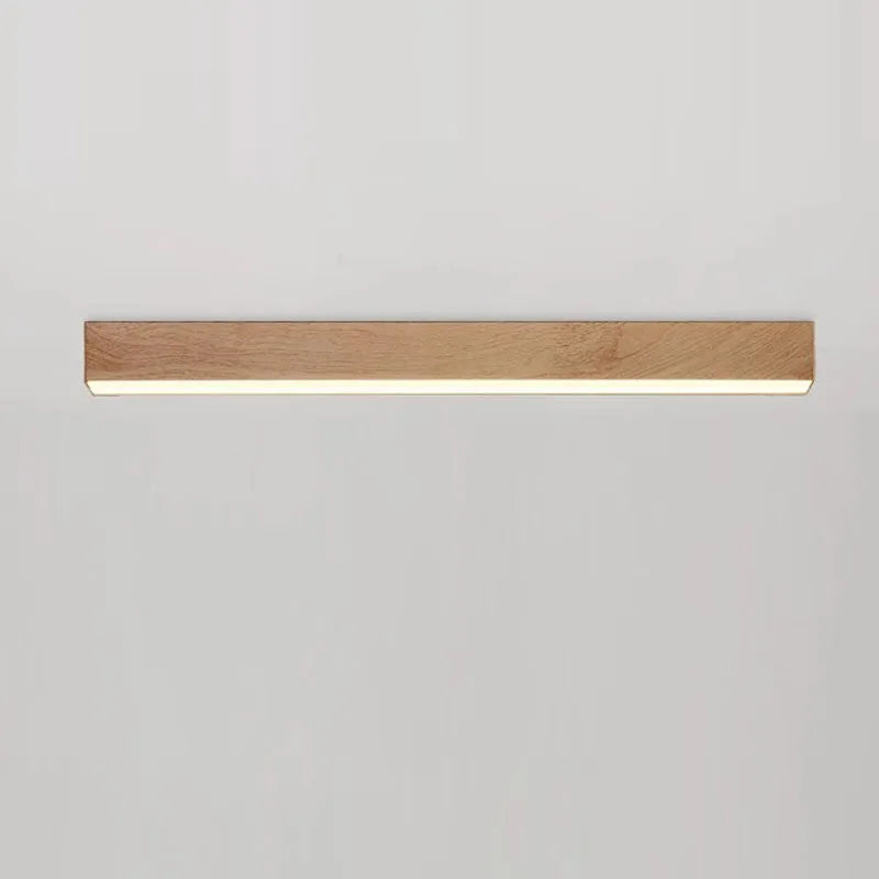 LED Plafondlamp Flush Mount Hout rond