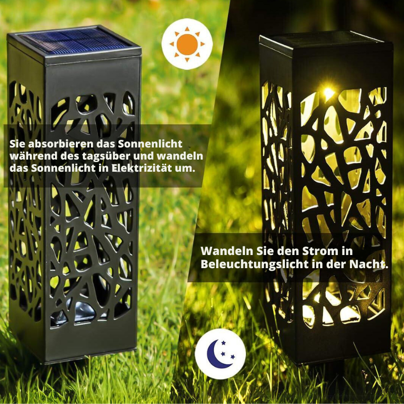 Zonne-energie Tuinlamp met Sensor Waterdicht Buiten