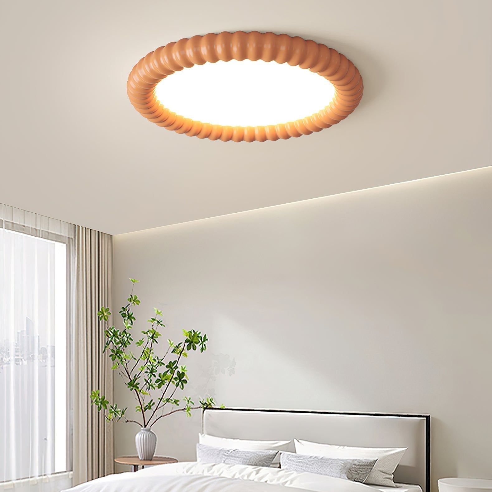 Ronde LED Plafondlamp Flush Mount Golfvorm