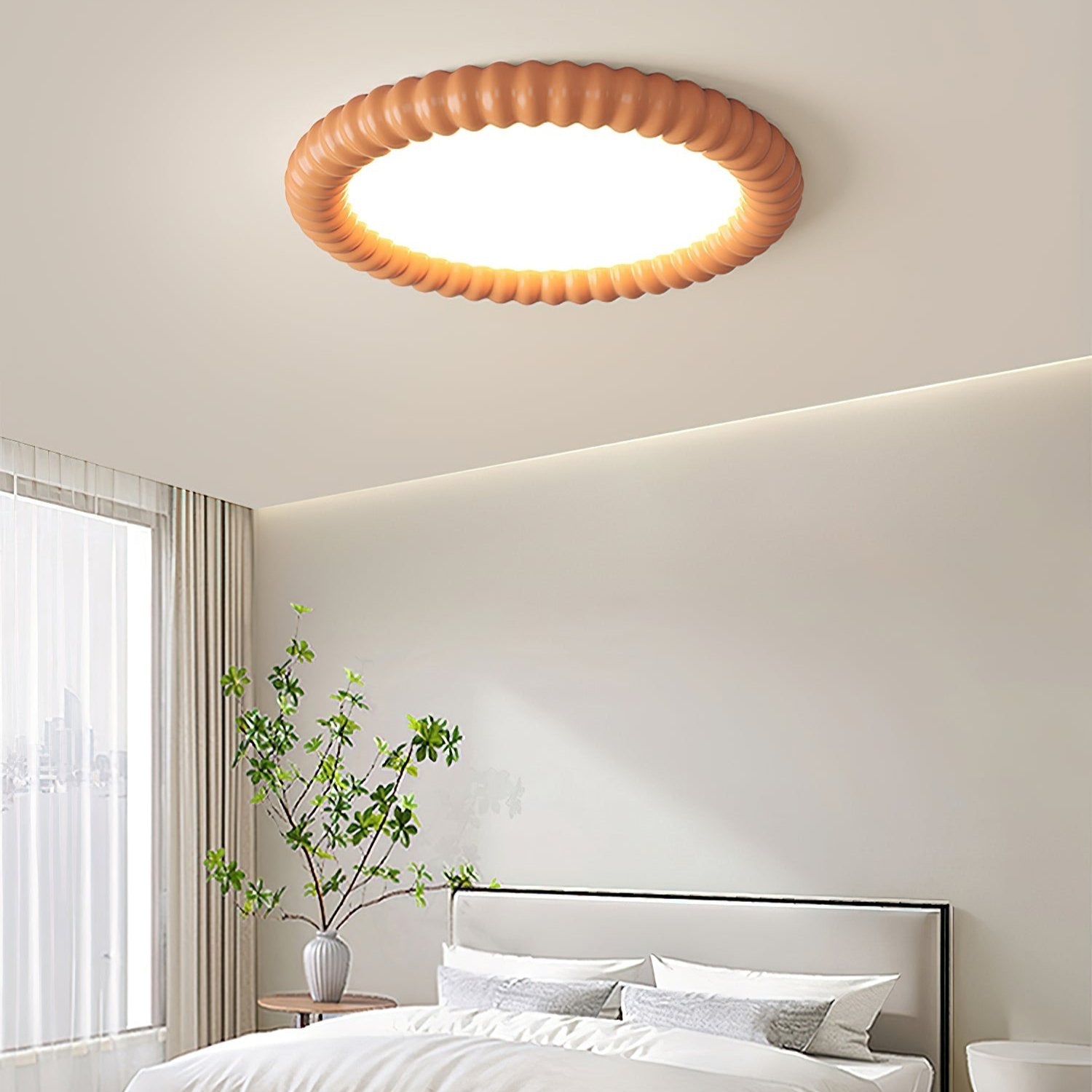 Ronde LED Plafondlamp Flush Mount Golfvorm