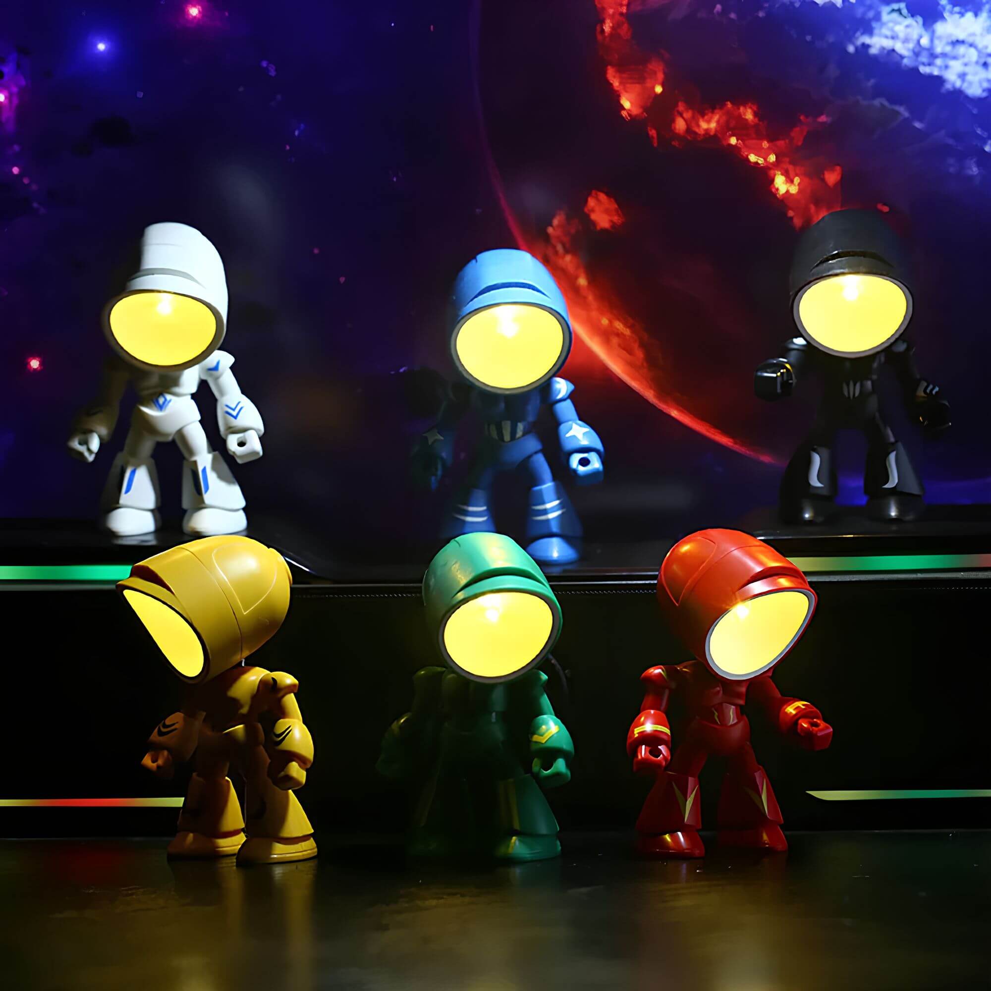 Robot Tafel Lamp Kinderen Verlichting Thuis