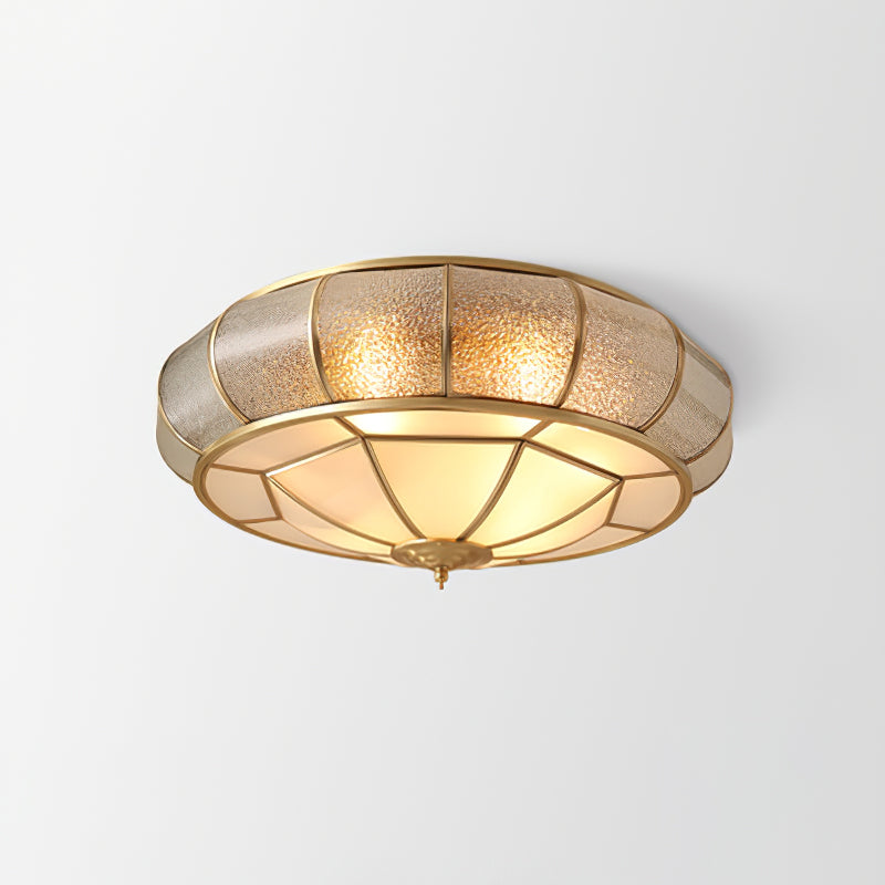 Ronde Plafondlamp Textuurglas Flush Mount LED Verlichting
