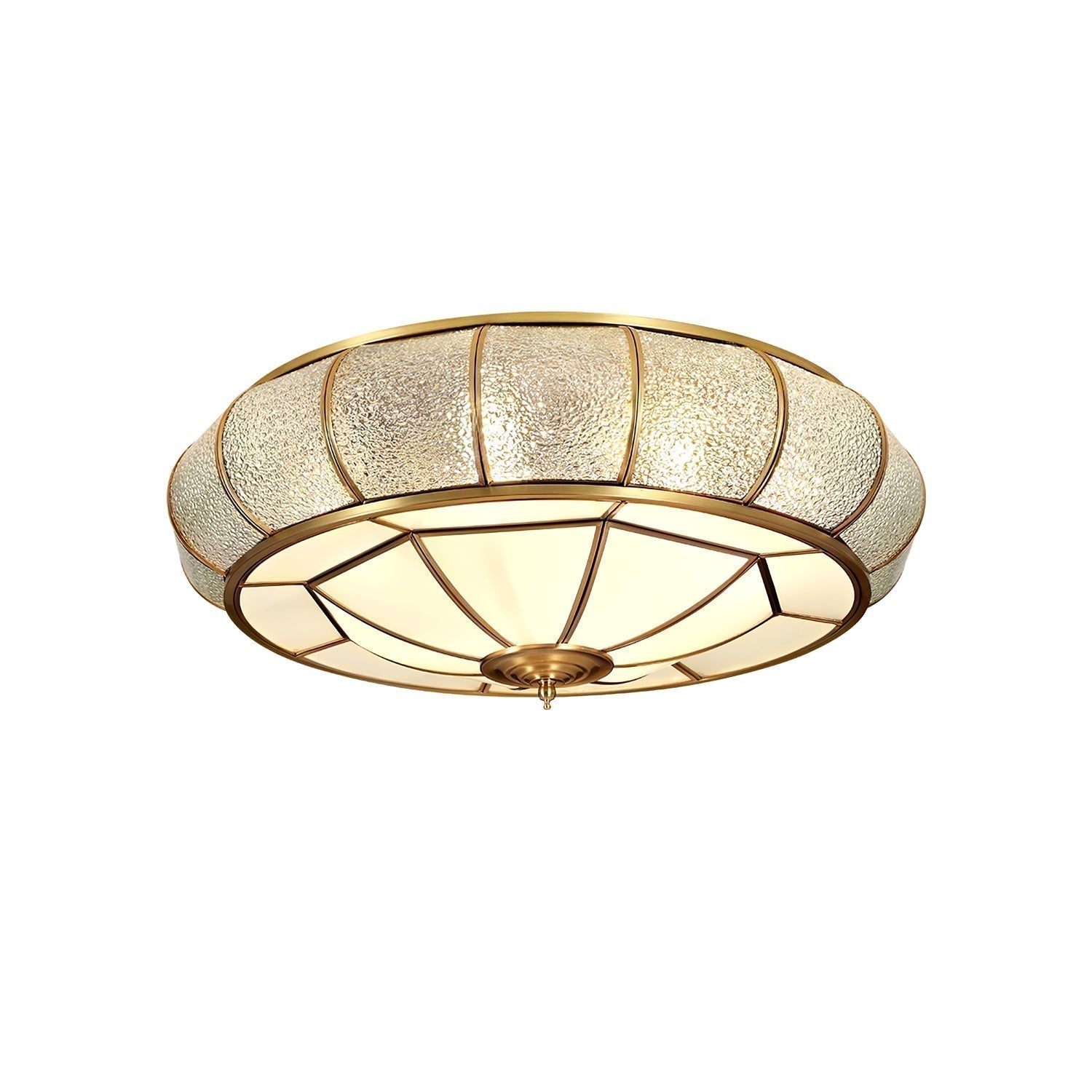 Ronde Plafondlamp Textuurglas Flush Mount LED Verlichting