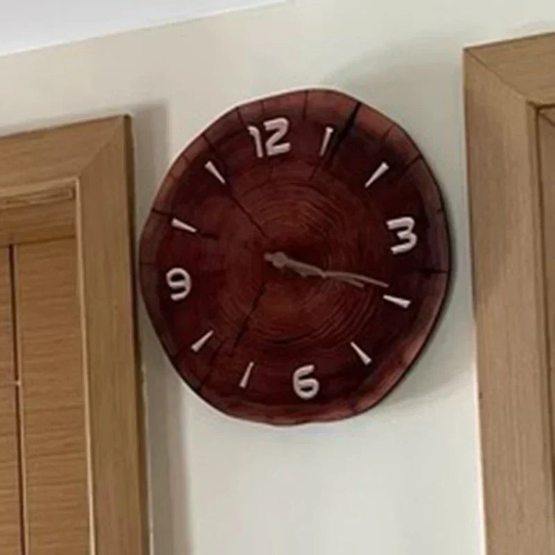 Wandklok Hout Vierkant Decoratie Thuis Kantoor