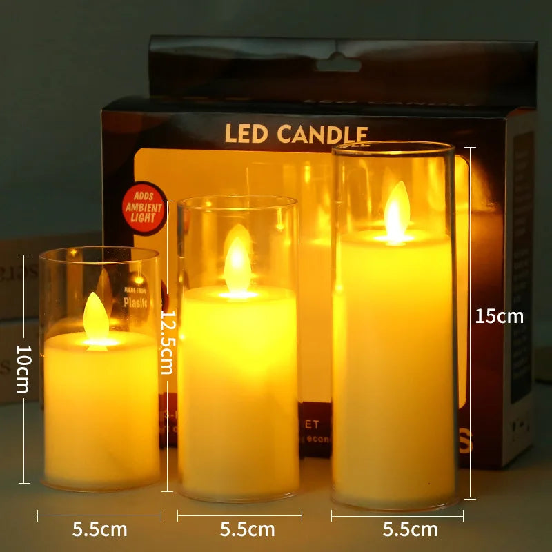 Acryl LED Lampen Vlamloos voor Huishouddecoratie