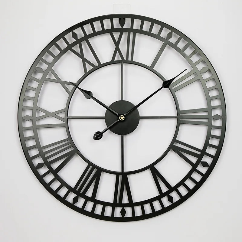 Metaal Wandklok Klassiek Rond voor Thuis Kantoor Decor