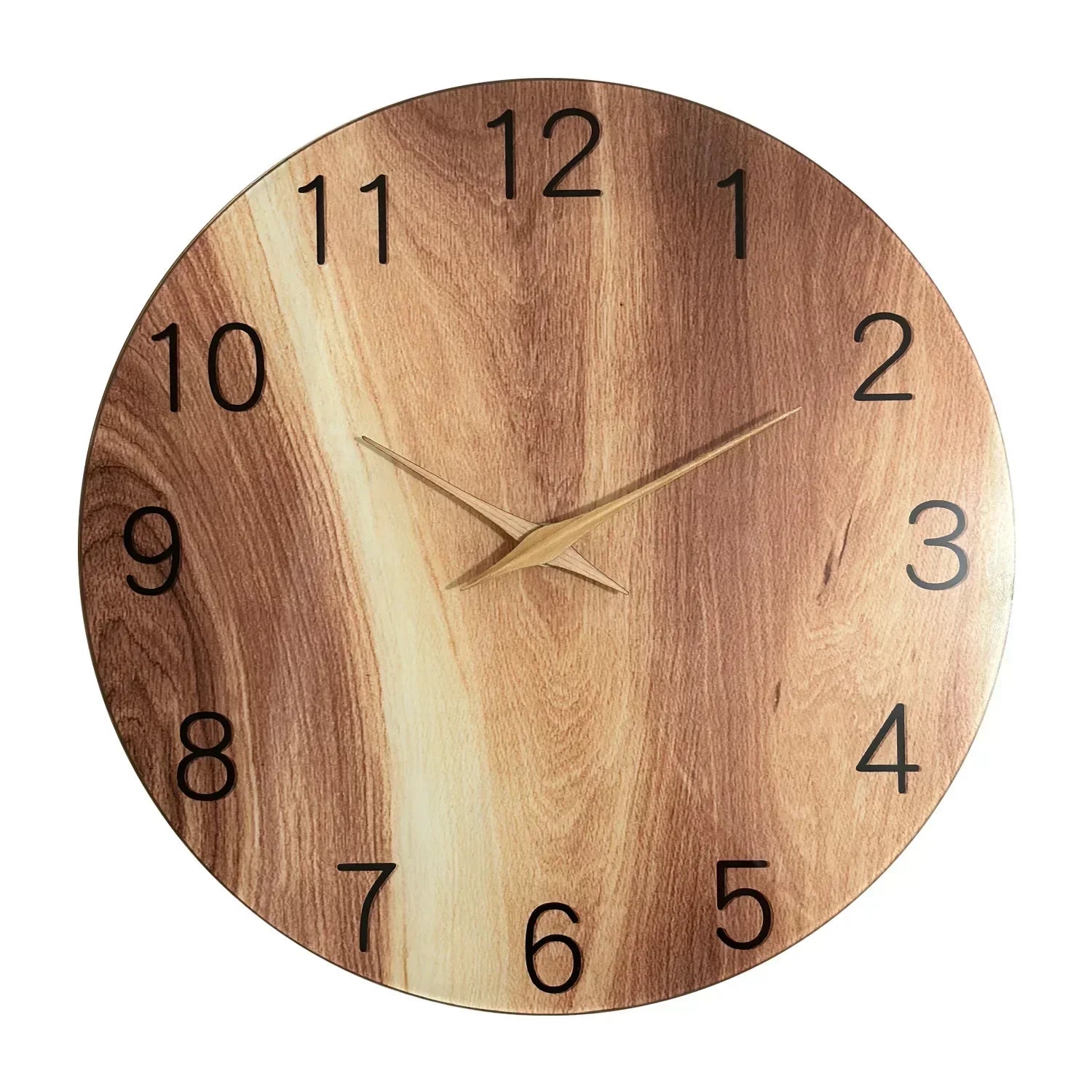 Wandklok Hout Rond voor Huisdecoratie Woonkamer