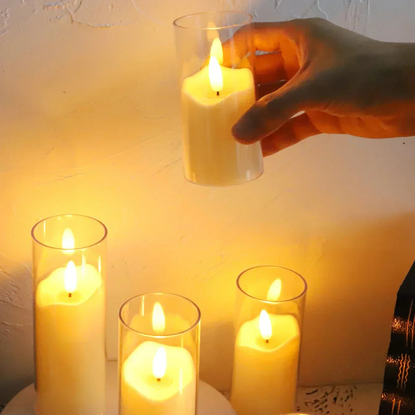 Acryl LED Lampen Vlamloos voor Huishouddecoratie