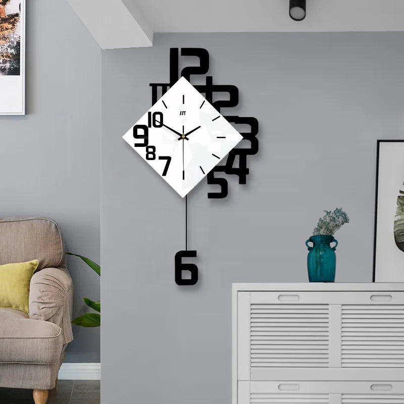 Retro Wandklok Pendule voor Woondecoratie en Kantoor