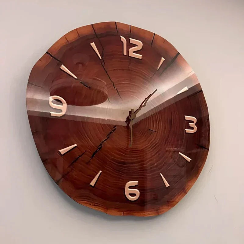Wandklok Hout Vierkant Decoratie Thuis Kantoor