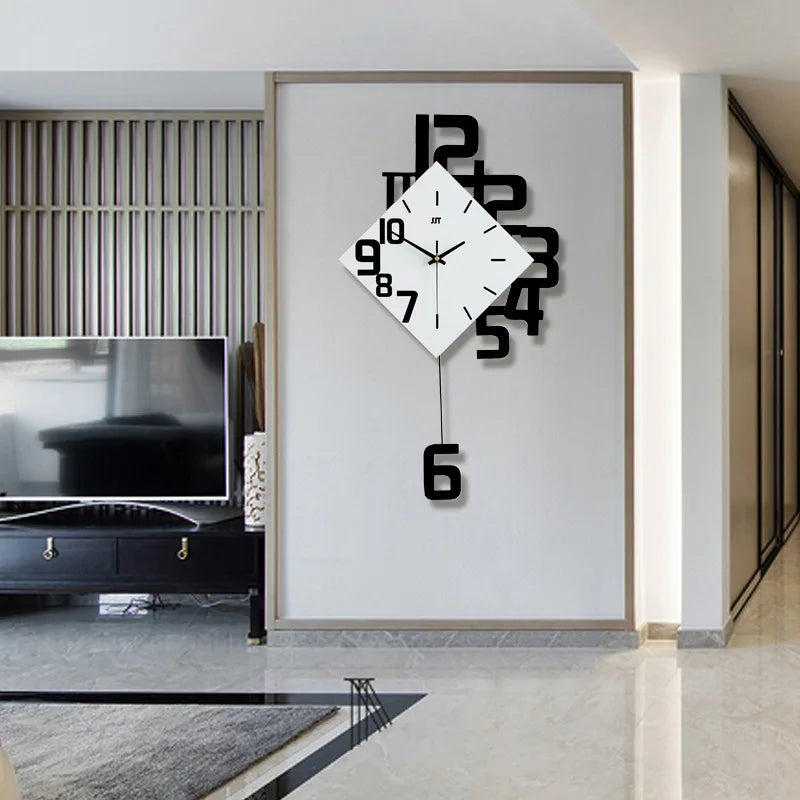Retro Wandklok Pendule voor Woondecoratie en Kantoor