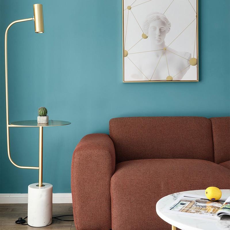 Vloerlamp met Bijzettafel voor Thuis en Kantoor