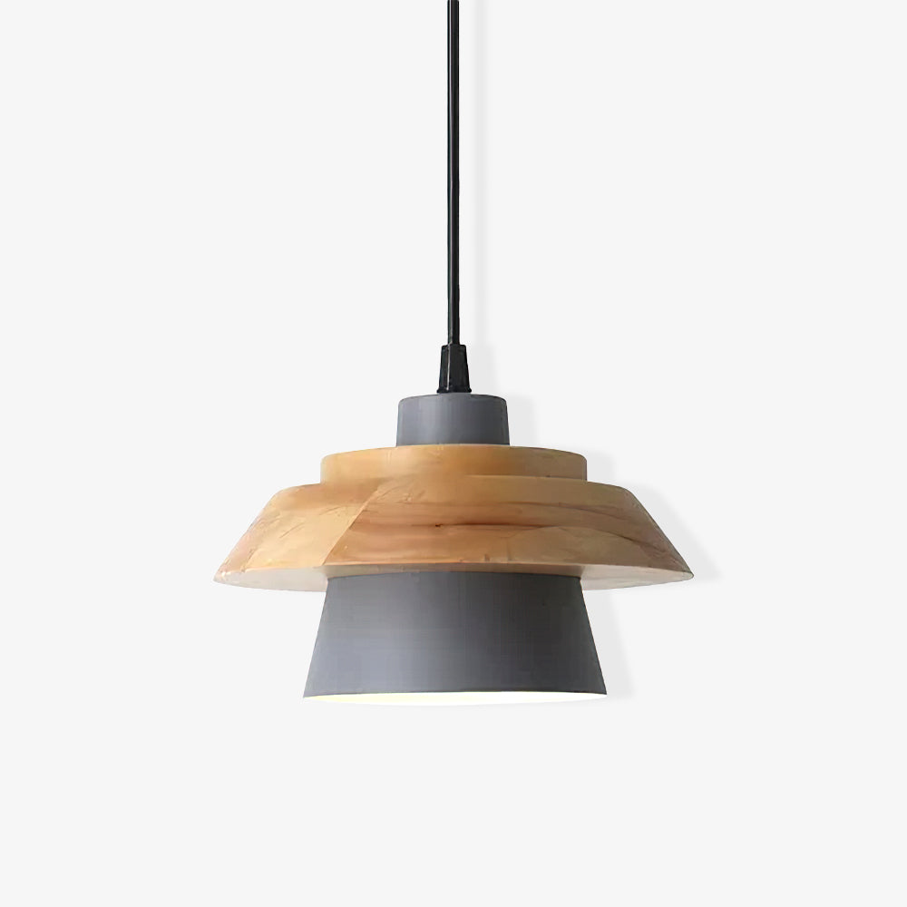 Hanglamp Hout en Steen voor Thuis en Kantoor Decoratie