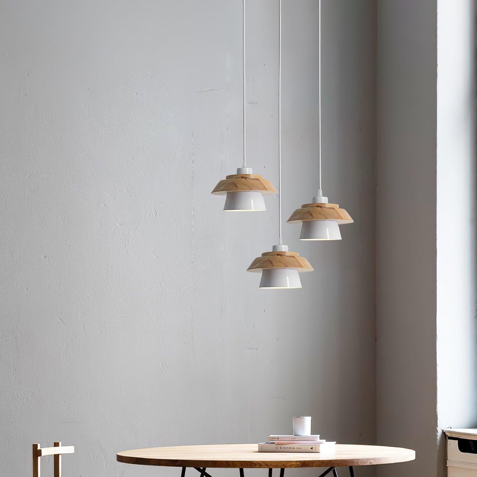 Hanglamp Hout en Steen voor Thuis en Kantoor Decoratie