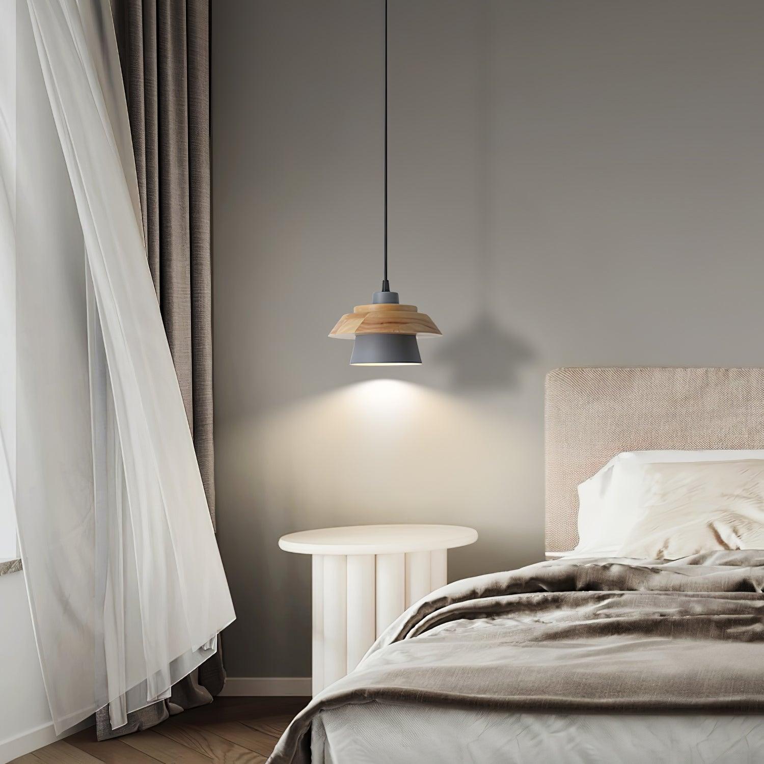 Hanglamp Hout en Steen voor Thuis en Kantoor Decoratie