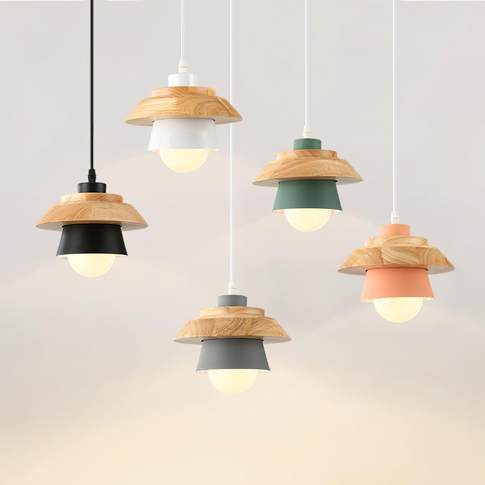 Hanglamp Hout en Steen voor Thuis en Kantoor Decoratie