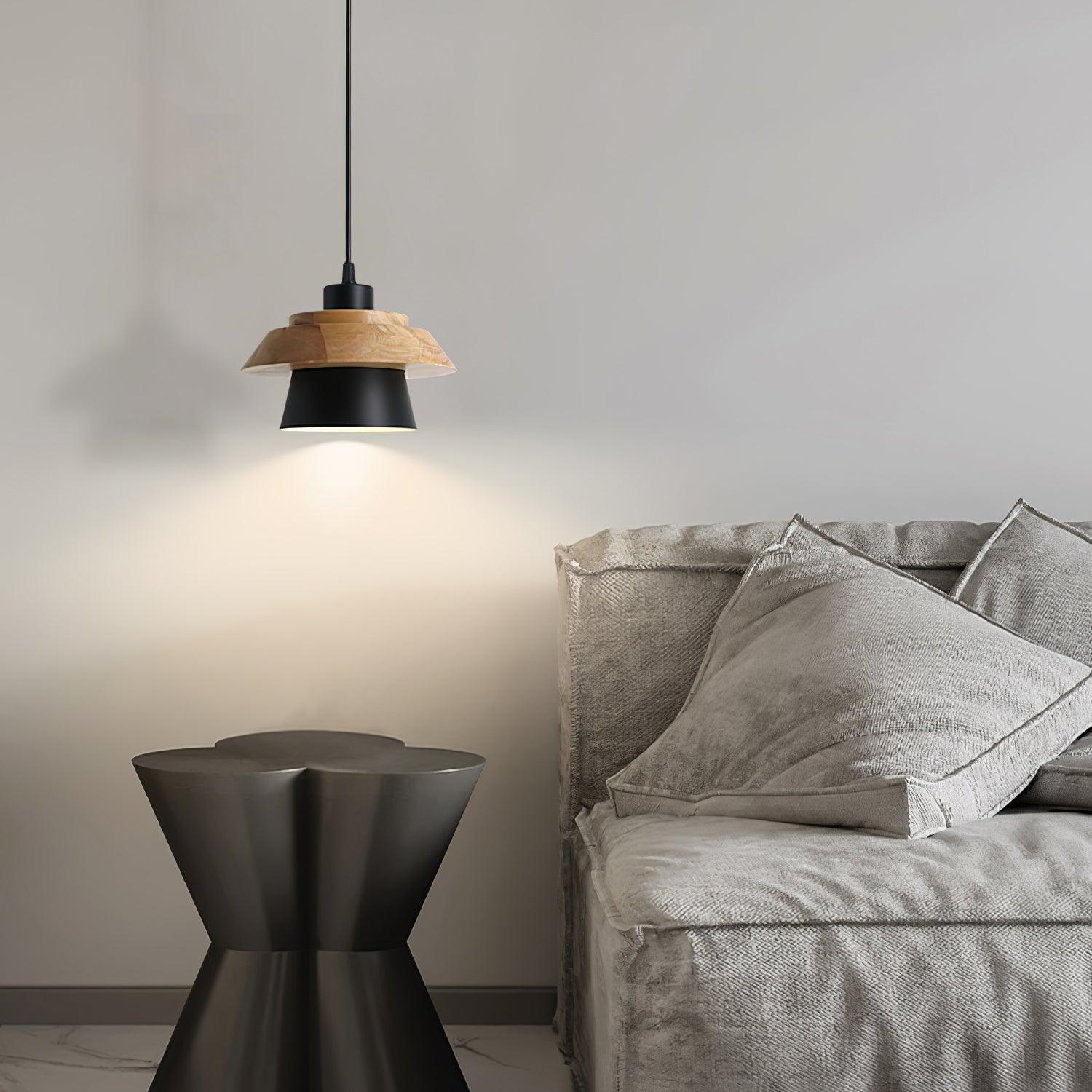 Hanglamp Hout en Steen voor Thuis en Kantoor Decoratie