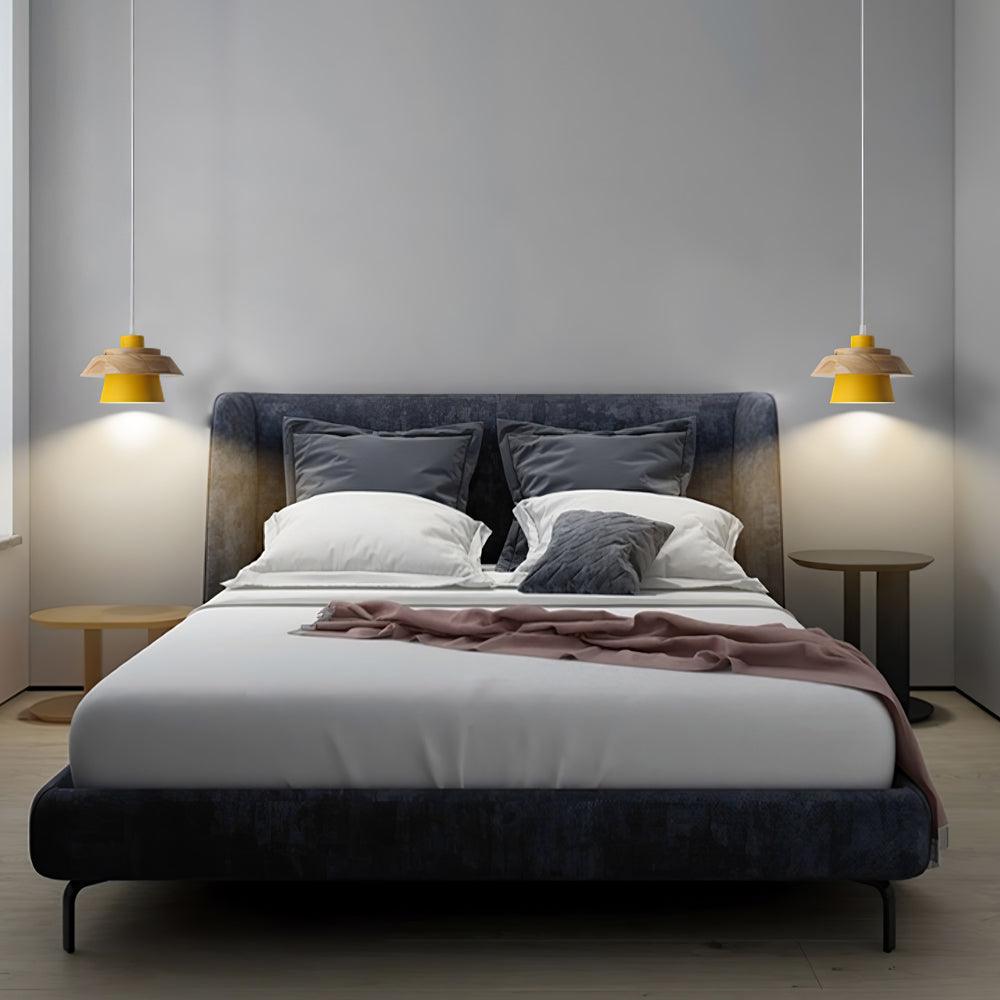 Hanglamp Hout en Steen voor Thuis en Kantoor Decoratie