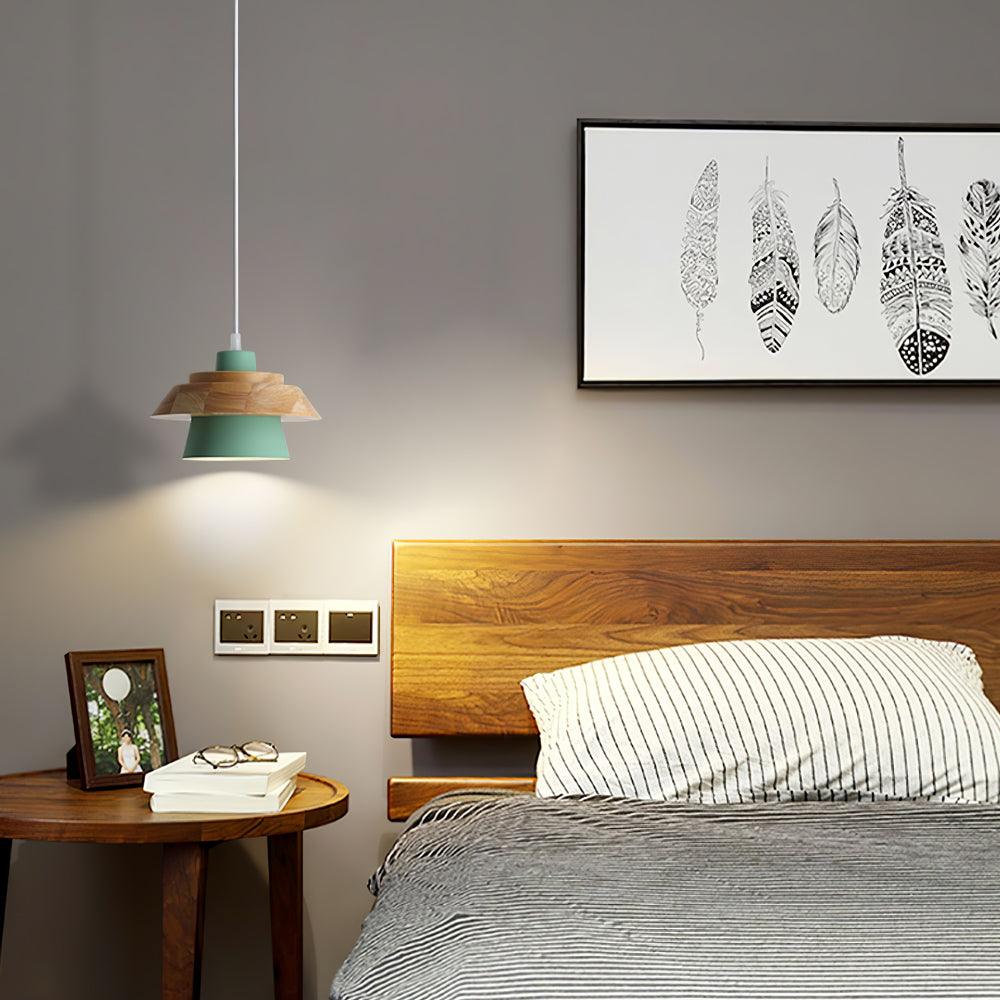 Hanglamp Hout en Steen voor Thuis en Kantoor Decoratie