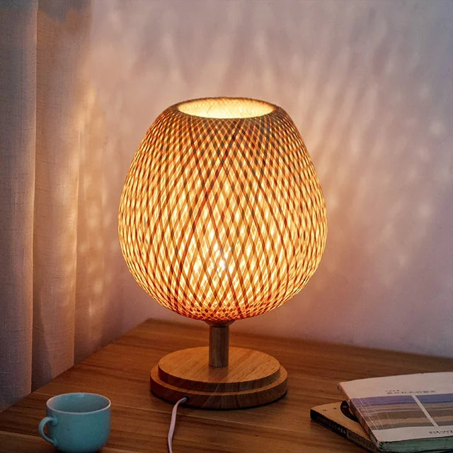 Bamboe Tafel Lamp voor Woondecoratie en Kantoorverlichting