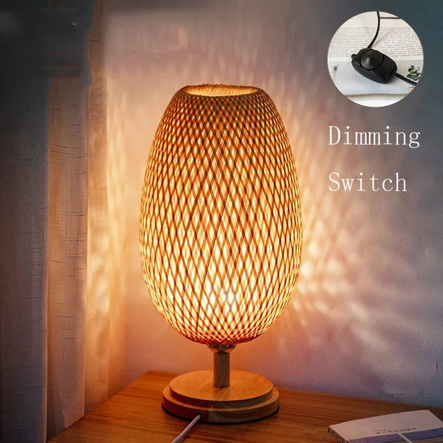 Bamboe Tafel Lamp voor Woondecoratie en Kantoorverlichting