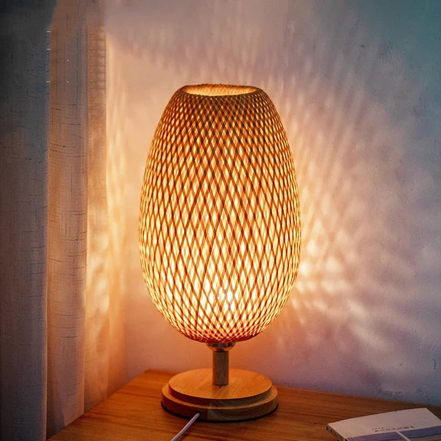Bamboe Tafel Lamp voor Woondecoratie en Kantoorverlichting