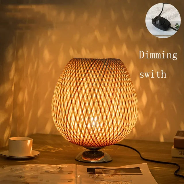 Bamboe Tafel Lamp voor Woondecoratie en Kantoorverlichting