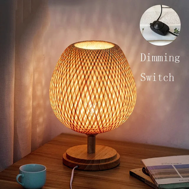 Bamboe Tafel Lamp voor Woondecoratie en Kantoorverlichting