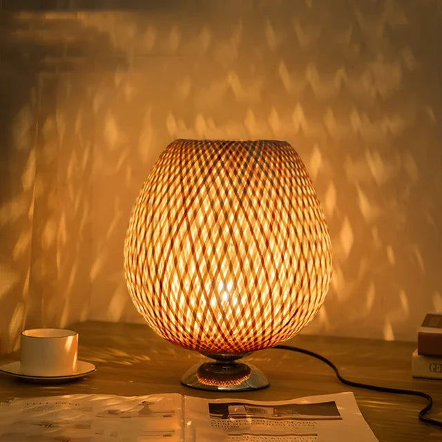 Bamboe Tafel Lamp voor Woondecoratie en Kantoorverlichting