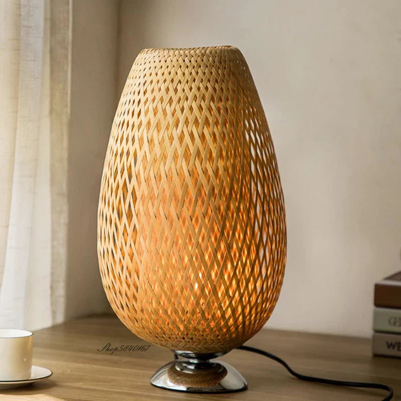 Bamboe Tafel Lamp voor Woondecoratie en Kantoorverlichting