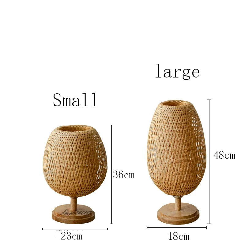 Bamboe Tafel Lamp voor Woondecoratie en Kantoorverlichting
