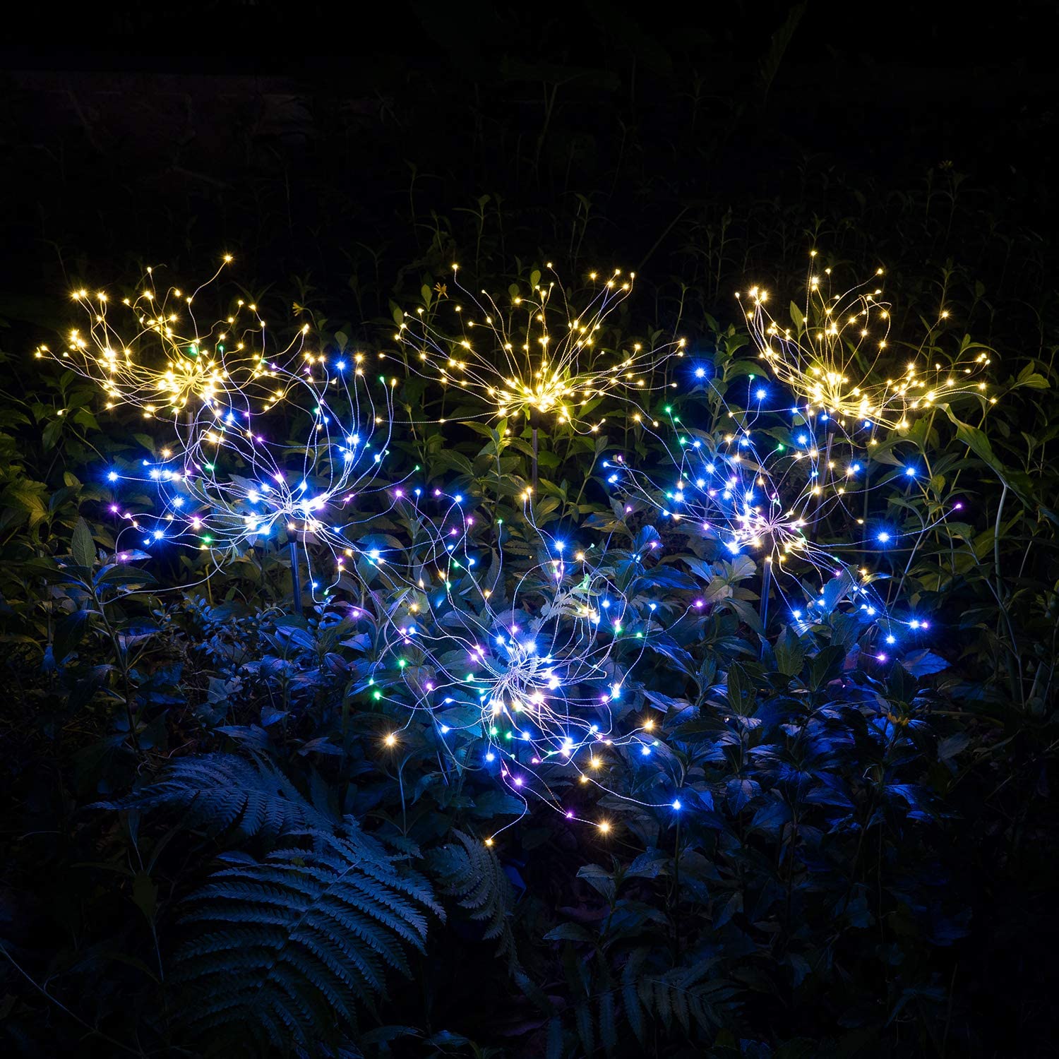 Zonne-energie Tuinlamp Vuurwerkstijl Buitendecoratie