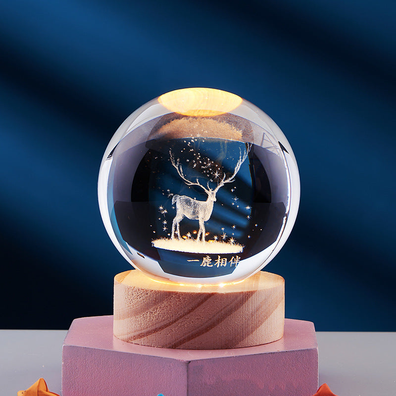 3D Kristal Nachtlamp LED Woondecoratie 3D Effect