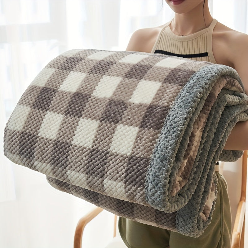 Fleece Deken Gecontroleerd voor Thuiscomfort en Decoratie