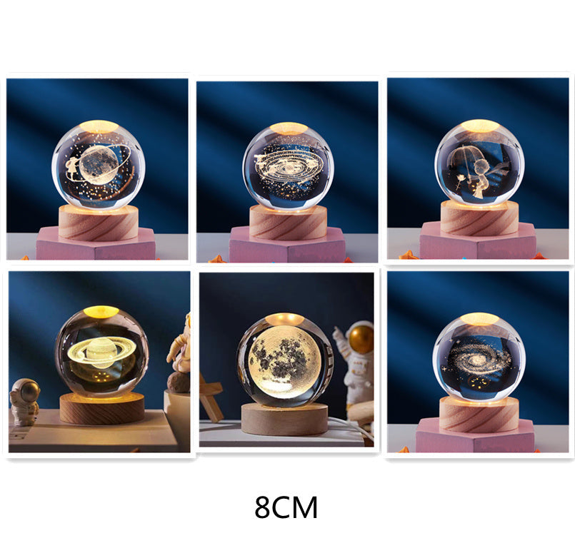 3D Kristal Nachtlamp LED Woondecoratie 3D Effect