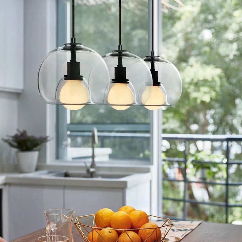 Handgeblazen Glazen Hanglamp Voor Thuis en Kantoor Verlichting