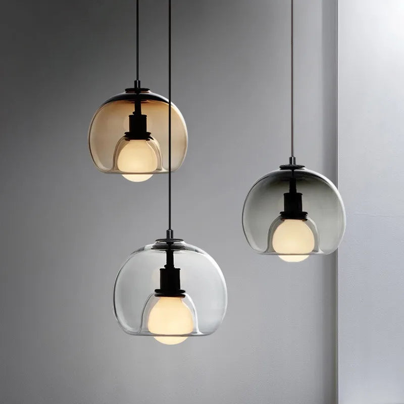 Handgeblazen Glazen Hanglamp Voor Thuis en Kantoor Verlichting