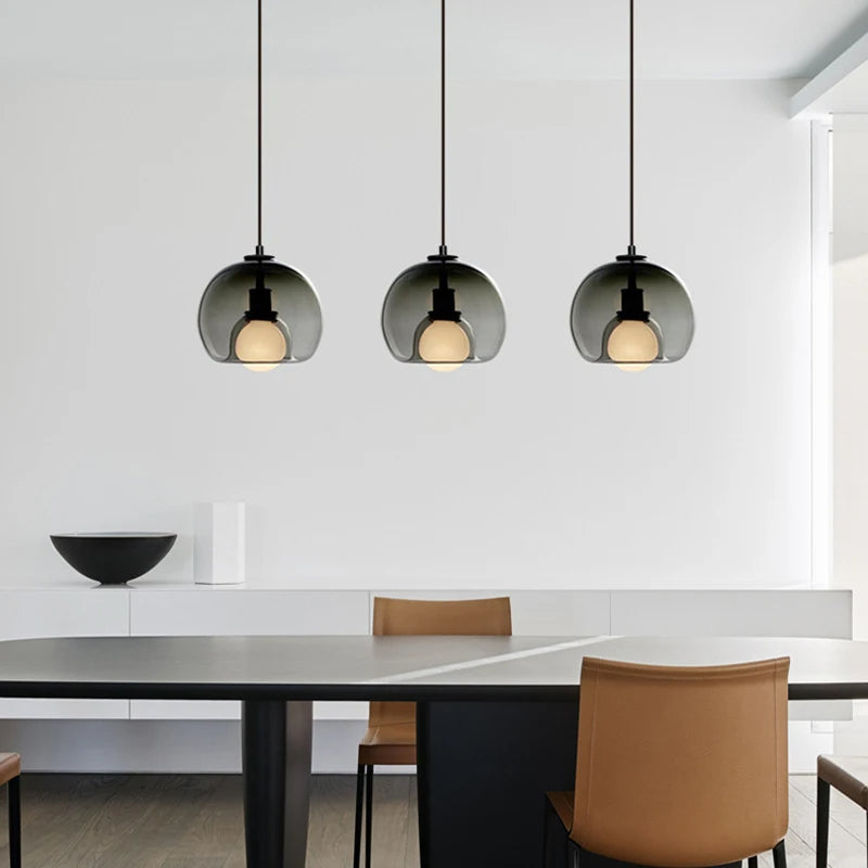 Handgeblazen Glazen Hanglamp Voor Thuis en Kantoor Verlichting